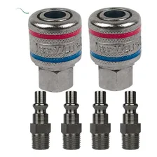 Engate Rapido Conector Compressor 2 Engates E 4 Adpatadores Foto mini 1