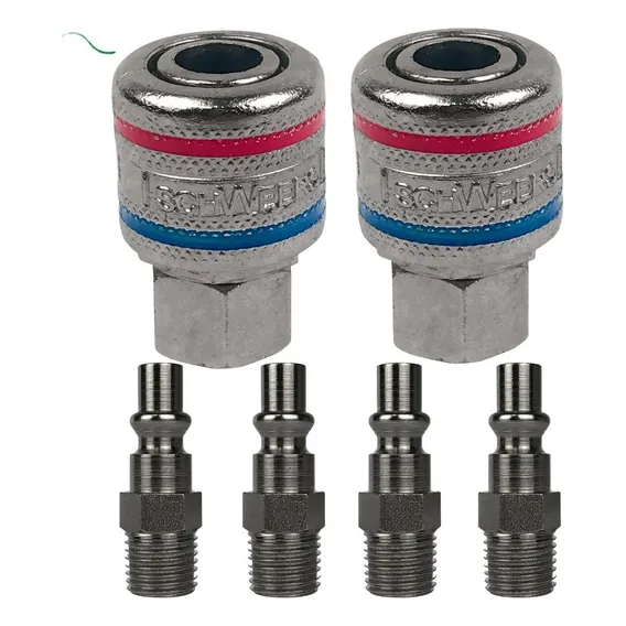 Engate Rapido Conector Compressor 2 Engates E 4 Adpatadores Foto 1