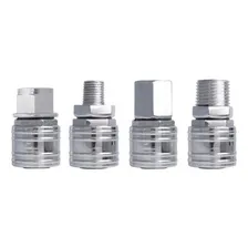 Engate Rapido P/ar Comprimido Zamak Crom Rosca Macho 1/4 Foto  mini 1