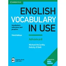 ENGLISH VOCABULARY IN USE - ADVANCED - BOOK WITH ANSWERS AND: VOCABULARY REFERENCE, de McCarthy, Michael. Editorial CAMBRIDGE UNIVERSITY PRESS DO BRASIL, tapa mole, edición 3ª edição - 2017 en inglês Foto mini 1
