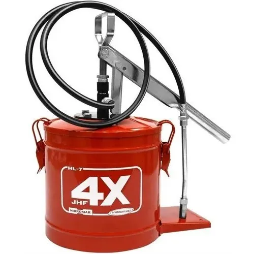 Engraxadeira Bomba Manual Graxa Reservat贸rio 7 Kg Hydronlubz Foto 1