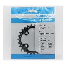 Engrenagem Coroa Shimano Slx M675 26d Bcd 64mm 2x10 Preto Foto mini 3