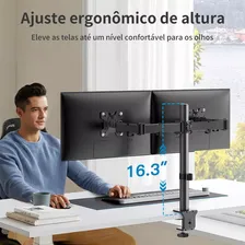 Engrossado Suporte 2 Monitores Suporte Monitor Articulado Suporte Para Monitor Articulado É Adequado Para Computadores Com Telas De 17 A 32 Polegadas. Foto mini 3