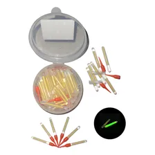ENJOYLURE kit 50 bastao luz quimica para boia vara linha pesca noturna Foto mini 2