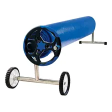 Enrolador Capa Térmica Atco Ajustável Aluminio Piscina Azul Foto mini 1