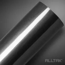 Envelopamento Adesivo Linha Alto Brilho Automotivo 1,5mx69cm Cor Graphite Metallic Foto mini 2