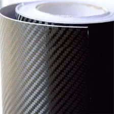 Envelopamento Fibra Carbono Preto 1mx30cm Para Coluna Carro Foto mini  3