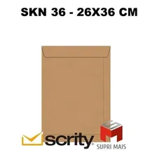 Envelope A4 Saco Kraft Pardo 26x36 Cm Scrity 250 Unid Full Foto mini 3