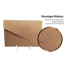 Envelope Convite De Casamento 15x21 /envelope 21x15 C/ 100 Cor Kraft Foto mini  2
