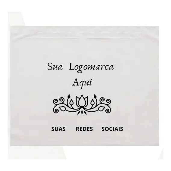 Envelope De Plástico Logomarca Personalizada Logo 20x20 250 Foto 1