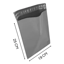 Envelope Ecol贸gico Cinza Sedex Ecoseg 19x25 19 X 25 1000 Uni Foto mini 3