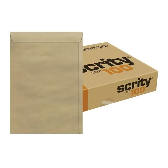 Envelope Meio A4 16 X 22 Cm Pardo Natural 162x229 1000 Und Foto 1