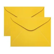 Envelope Para Convite Amarelo 72x108mm Scrity 100un Foto mini 1