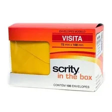 Envelope Para Convite Amarelo 72x108mm Scrity 100un Foto mini 3
