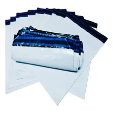 Envelope Plástico Branco 19x25 100 Un Lacre Sedex Correios Foto mini 3