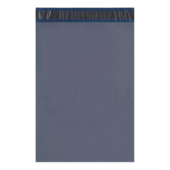 Envelope Plástico Cinza Correio Segurança Lacre 13x25 50un Foto 1