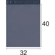 Envelope Plástico Cinza Correio Segurança Lacre 32x40 100un Foto mini 3