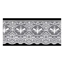 Envelope Plastico De Renda Renda Liturgica Beija Flor Renda Liturgica 500cm X 30cm - Branco Foto mini 2