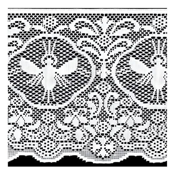 Envelope Plastico De Renda Renda Liturgica Beija Flor Renda Liturgica 500cm X 30cm - Branco Foto 1