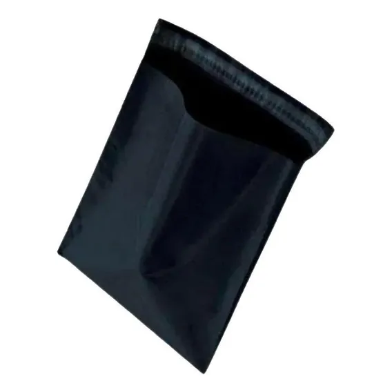 Envelope Plástico Preto Lacre Segurança 19x25 250un Foto 1
