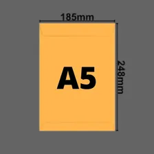 Envelope Saco Amarelo Sko 24(meio A4)-18,5x 24,8cm-cx. C/500 Kraft Ouro Foto mini 3