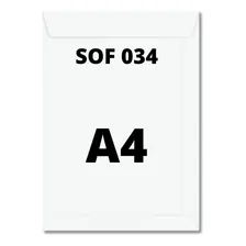 Envelope Saco Branco Sof034 Ofício 240x340mm Scrity 250un Foto mini  3