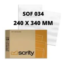 Envelope Saco Branco Sof034 Ofício 240x340mm Scrity 250un Foto mini 4