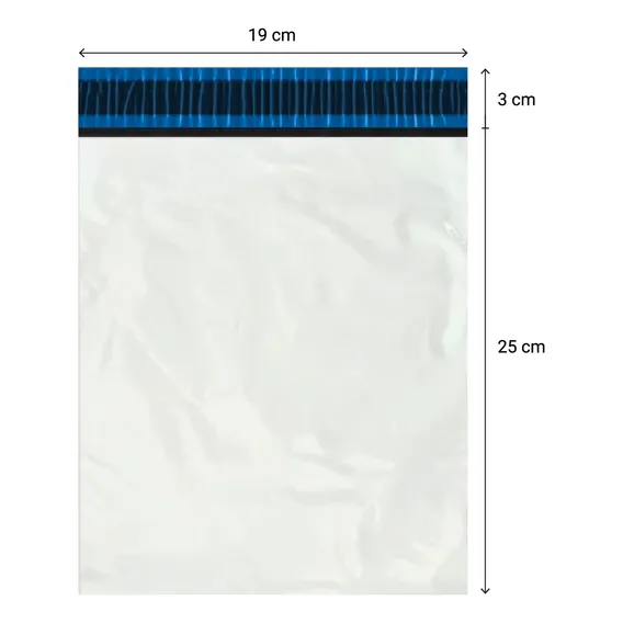 Envelope Saco De Segurança 19x25 Branco 500 Ecommerce Sedex Foto 1