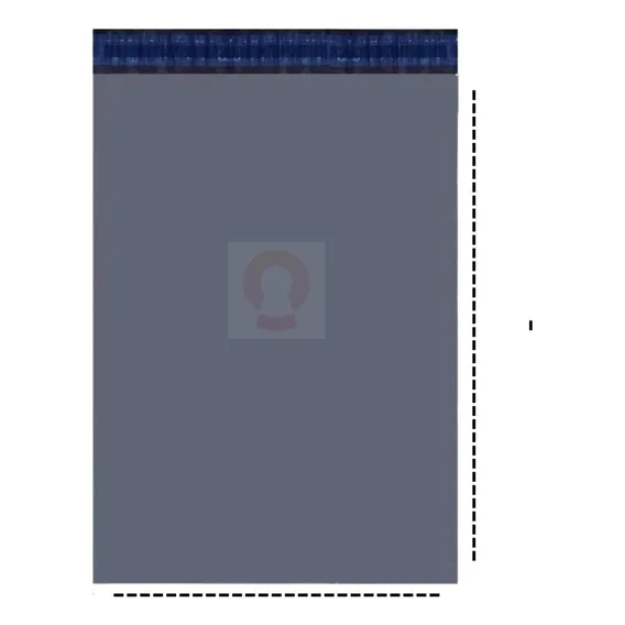 Envelope Saco Embalagem Plastico Cinza 19x25 19 X 25 Com 1000 Foto 1