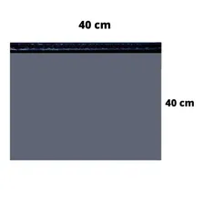 Envelope Saco Embalagem Sedex Pac Cinza 40x40 500 Unidades Foto mini  3