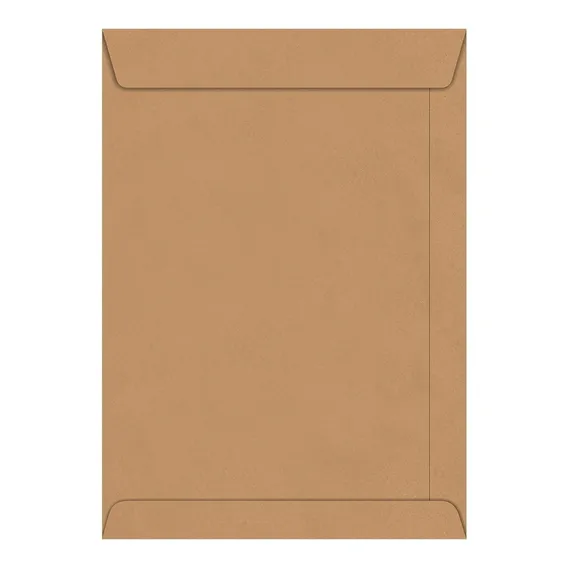 Envelope Saco Kraft Natural Pardo 240x340 Com 50 Unidades Foto 1