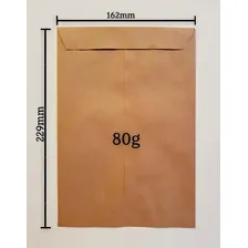 Envelope Saco Kraft Natural Scrity 162x229 - Cx C/ 250 Foto mini 2