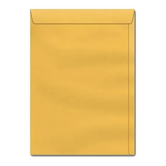 Envelope Saco Kraft Ouro 80x115 Mm Caixa Com 250 Unidades Foto 1
