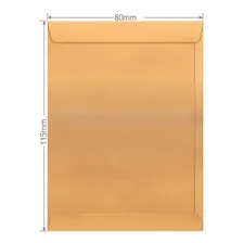 Envelope Saco Kraft Ouro 80x115 Mm Caixa Com 250 Unidades Foto mini 2