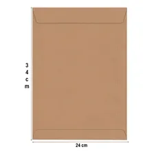 Envelope Saco Kraft Pardo Skn132 A4 229x324mm Scrity 10un Foto  mini 1