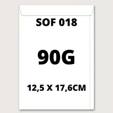 Envelope Saco Offset Sof 18 - 12,5 X 17,6cm - Cx. C/ 250 Cor Branco Foto mini 4