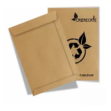 Envelope saco ofício (dl) IMAGEMCOMERCIAL Envelope saco kraft con design lisa kraft natural para papel tamanho A4 Foto mini 1