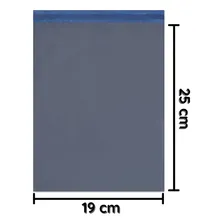 Envelope Segurança Economy Cinza 19x25 250 Un Correios Sedex Foto mini 1