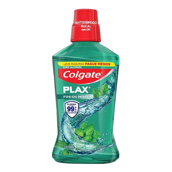 Enxaguante Bucal Colgate Plax Fresh Mint 500ml Foto 1