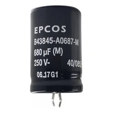Epcos Capacitor Eletrolitico 680uf 250v - B43845-a0687-m Foto mini 2