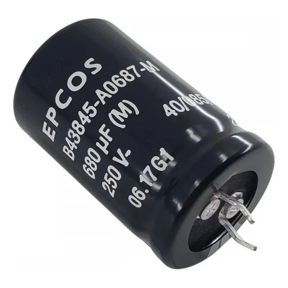 Epcos Capacitor Eletrolitico 680uf 250v - B43845-a0687-m Foto 1