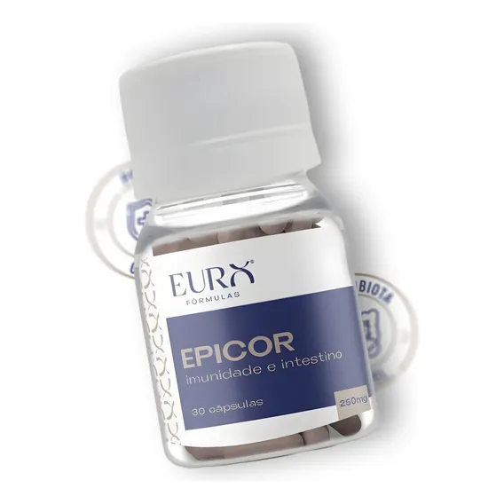 Epicor 250mg 30 Cápsulas Imunidade Intestino Euro Fórmulas Sabor N/a Foto 1