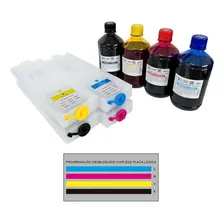 Epson Wf-c5790 Cartucho Recarregável + Desbloqueio + Tinta Tinta Cmyk Foto  mini 1