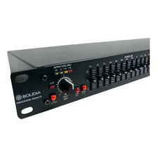Equalizador Gráfico Profissional Stéreo 15 Bandas Audio Som Canal Duplo Padrão Rack 19 Polegadas Bivolt Foto mini 1