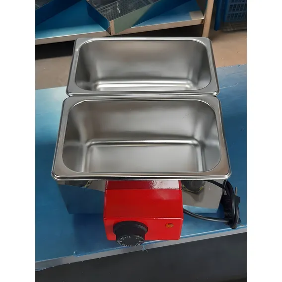Equipe inox Derretedor de Chocolate Industrial 5 kg Dois Tanques de 2,5 litros 110V Elétrico Foto 1