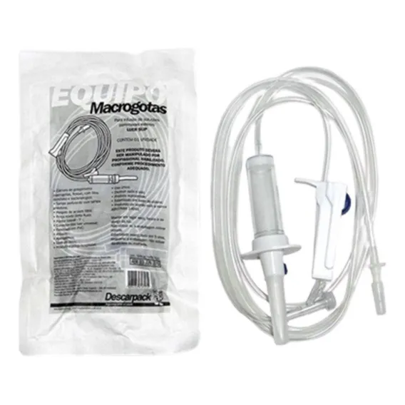 Equipo Macrogotas Simples Descarpack Kit C/50un Foto 1