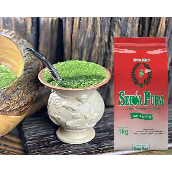 Erva-mate, Chimarrão Seiva Pura Moída Grossa Sem Açúcar Foto 1