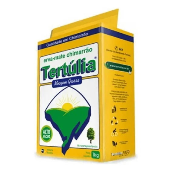 Erva Mate Chimarrão Tertúlia MoÃda Grossa Alto Vácuo 1 Kg Foto 1