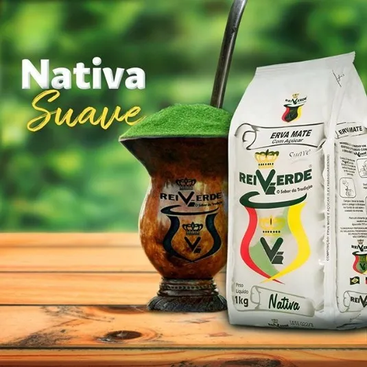 Erva-mate Rei Verde chimarrão a vácuo nobre sem glúten 1kg Foto 1