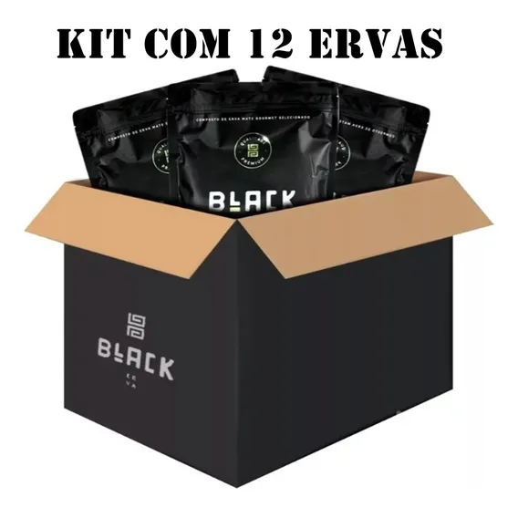Erva Mate Terere Black 500g Cx C/ 12 Und - Burrito Foto 1